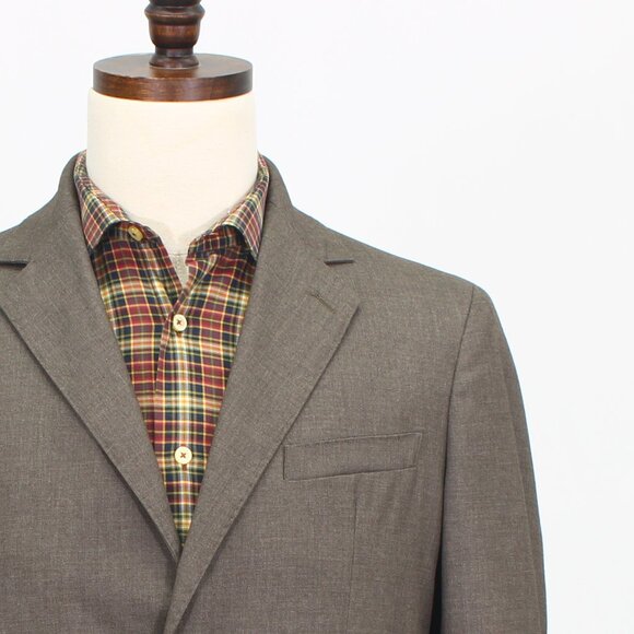 Doppelganger 42R Brown Blazer Sport Coat Jacket 2-Button Solid T879 - Picture 5 of 11